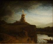 REMBRANDT Harmenszoon van Rijn The Mill painting